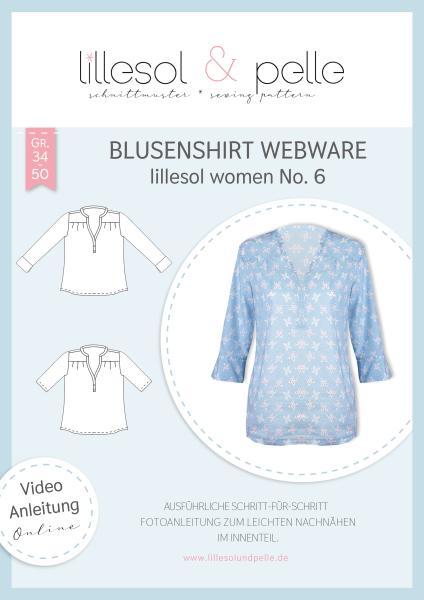Schnittmusterbild Blusenshirt Webware Lillesol & Pelle Nr. 6